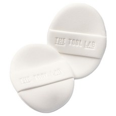 THE TOOL LAB 輕盈氣墊專用圓形粉撲, 2個, 白色