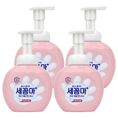 세균아꼼짝마 온더바디 세꼼마 항균 버블 핸드워시 파우더향, 250ml, 4개