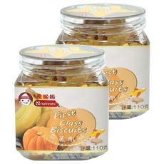 Nnutrinini 脆妮妮 頭等艙飛機餅 1歲以上, 香蕉南瓜, 110g, 2罐
