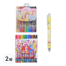 heemangnote DISNEY 公主系列文具組, 混合顏色, 2組