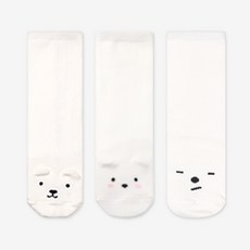 HI BABY CLUB 白熊圖案及膝襪 3雙