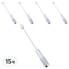 미소로운 DIY 연필깍지, 실버, 15개