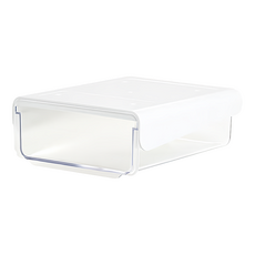 抽屜收納盒, 220 x 180 x 80mm 381g, 透明色, 1層