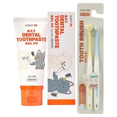 RespetLab 狗狗貓咪用塗抹式牙膏 + 牙刷 2件組, 1套