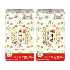 귀애랑 팬티라이너, 일반, 38개입, 2개