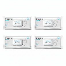 QITU 奇途 丁腈耐用防護手套 50個Set, 白色, 12吋 S(29.5 x 8cm), 4包