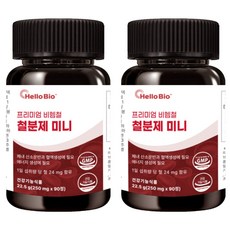 HelloBio 優質鐵劑, 90錠, 2個