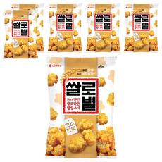 LOTTE 樂天 樂天製菓米製造的米羅星星 香醇口味, 156g, 6個