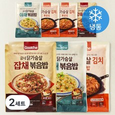 굽네 닭가슴살 볶음밥 김치 200g x 3팩 + 야채 200g x 2팩 + 잡채 200g x 2팩, 1.4kg, 2세트