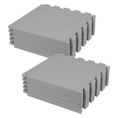 코멧 펫 베이직 반려동물 퍼즐 매트, 그레이, 20개