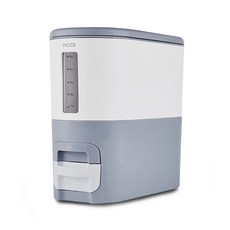 무이 계량 쌀통 5kg, 그레이, 1개