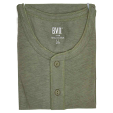 B.V.D. 男款竹節棉半門襟短袖衫