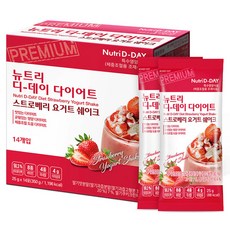 Nutri D-DAY 大豆蛋白孅姿奶昔粉 草莓口味, 1盒, 350克