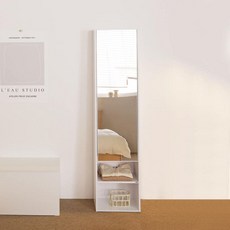 트루베퍼니처 라끄 시크릿 수납거울 방문설치, 화이트