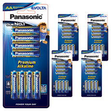 Panasonic Evolta Premium 鹼性AA電池, 8入, 5個