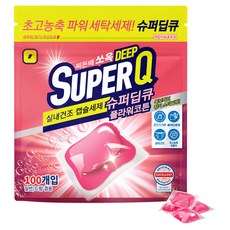 갓성비 슈퍼딥큐 캡슐세제 플라워코튼향, 1개, 100개입
