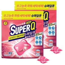 갓성비 슈퍼딥큐 캡슐세제 플라워코튼향, 2개