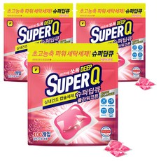 갓성비 슈퍼딥큐 캡슐세제 플라워코튼향, 3개