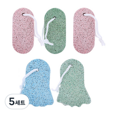 Paradi 足部去角質石 5件組 隨機出貨, 5入, 5套