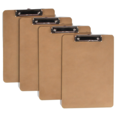 Uncle Kim A4文件板夾, 4個, 棕色