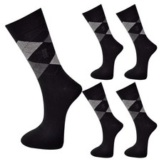 BEVERLY HILLS POLO CLUB 比佛利保羅 男士大尺碼大菱形圖案襪 5雙入