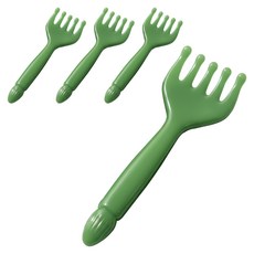 Isaac Cube 頭皮刮痧按摩梳, 綠色, 4個