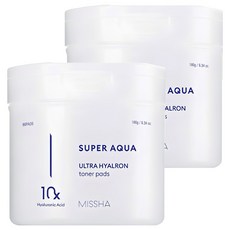 미샤 수퍼아쿠아 울트라 히알론 토너 패드 180g, 90매입, 2개