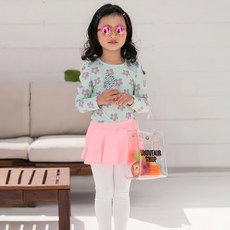 GOING KIDS 女童款花朵印花防曬泳衣+褲裙組