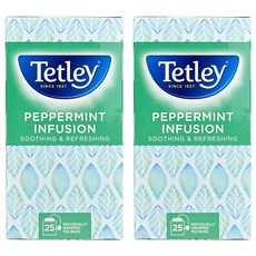 Tetley 泰特利 沁涼薄荷茶茶包, 1.5g, 25包, 2盒