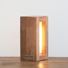 ModernPoint 原木LED方形氣氛燈, 棕色太平洋鐵木