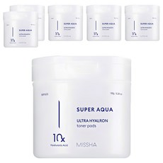미샤 수퍼아쿠아 울트라 히알론 토너 패드 180g, 90매입, 6개