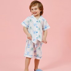 Disney 迪士尼 baby 兒童線條米奇短袖睡衣