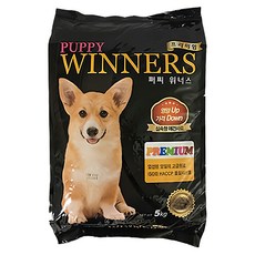 퍼피위너스 전연령 강아지 프리미엄 건식사료, 곡물, 5kg, 1개