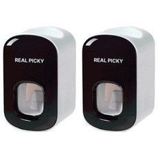REAL PICKY 牙膏擠壓器, 黑色, 2個