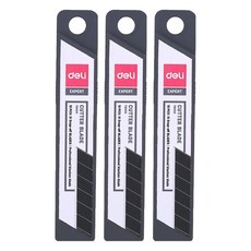 deLi 得力 切刀刀片 10入 大型 78000, 黑色, 3個