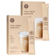 The Coffee Bean 拿鐵即溶咖啡粉隨身包, 14g, 10條, 2盒