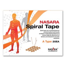 NASARA 螺旋運動貼布 A 型 9片 x 20個, A型, 1套