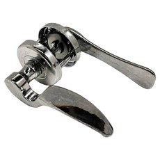 WACH 花旗門鎖 雙玄關型水平把手/輔助鎖 銀色, 1個