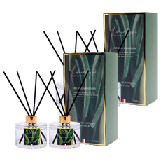 로맨띠끄 니치 퍼퓸 디퓨저 200ml x 2p + 섬유스틱 8p 세트, 라임바질 앤 만다린, 400ml, 2세트