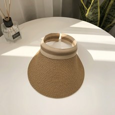 해피제이 여성용 자외선 차단 밀짚 썬캡