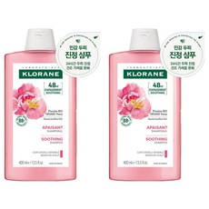KLORANE 蔻蘿蘭 牡丹深層清潔洗髮精 敏感頭皮適用, 400ml, 2瓶