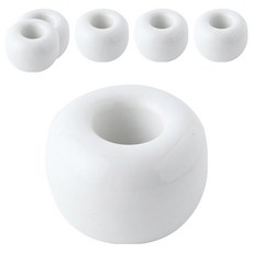 솔브리빙 고급 마카롱 욕실 세라믹 도자기 칫솔꽂이 걸이 거치대, 화이트, 6개