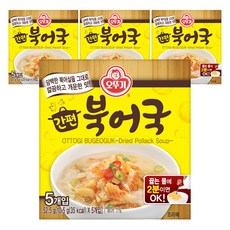 오뚜기 간편 북어국, 52.5g, 4개