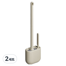 Maket Gamseong 浴室持久耐用馬桶刷2件+收納盒組