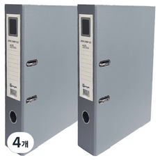 영오 2공 레버아치 LA 바인더 5cm, 회색, 4개