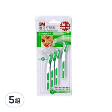 3M 護牙牙間刷L型 S, 1mm, 4支, 5組