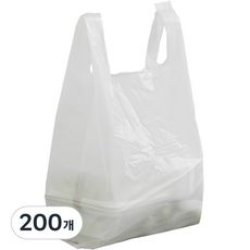 담다비닐 국내생산 손잡이 비닐봉투 4호, 10L, 200개