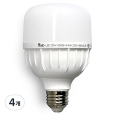 Gunsik LED 高瓦數 圓筒 T型燈 保安燈 20W E26, 晝光色, 4個