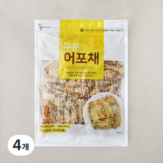 해맑은푸드 구운 어포채, 4개, 200g