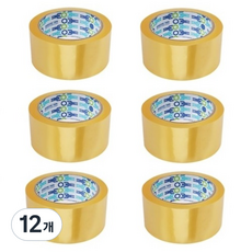 輕包裝 紙箱膠帶 透明 57mic 48mm x 40m, 12個